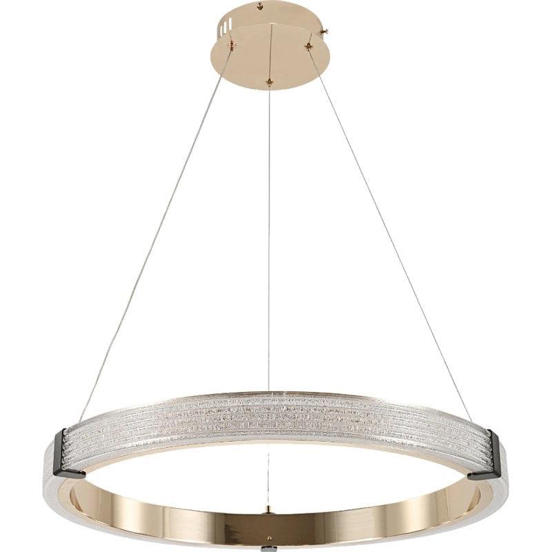 Modern Gold Chandelier With 3 Lights - 55 W By Alhome - ALHOME