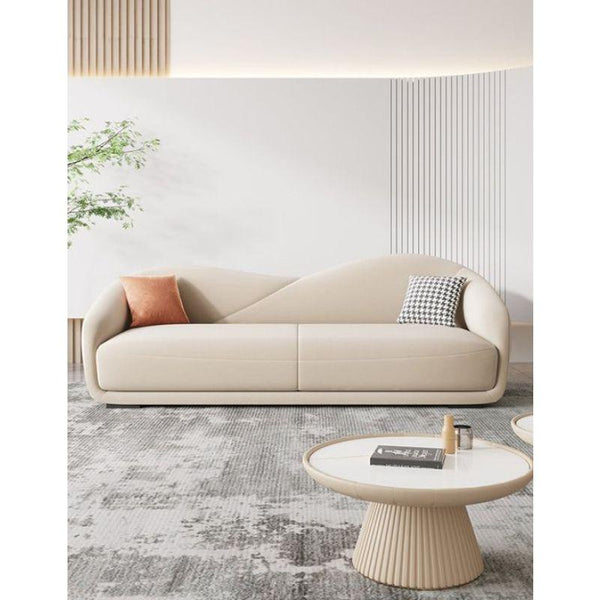 Chic Beige Chanel 3-Seater Sofa Swedish Wood By Alhome - ALHOME