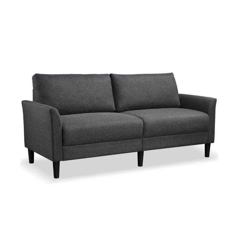 Chic Gray Velvet 3-Seater Sofa - 200x85x45 cm - Swedish Wood By Alhome - ALHOME