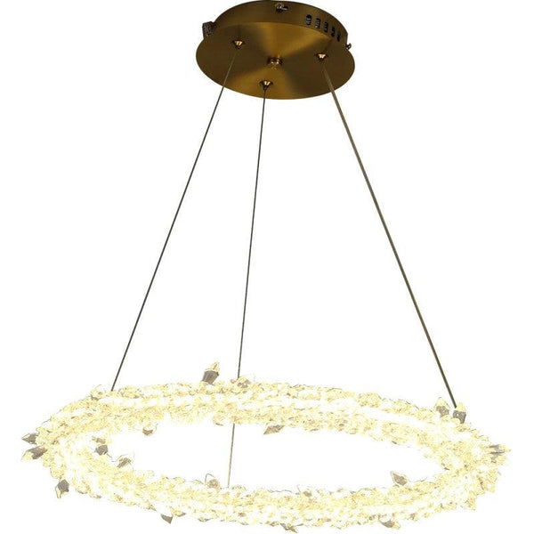 Modern Oil Chandelier, 3 Lights - 85 Watts - Black - By Alhome - ALHOME