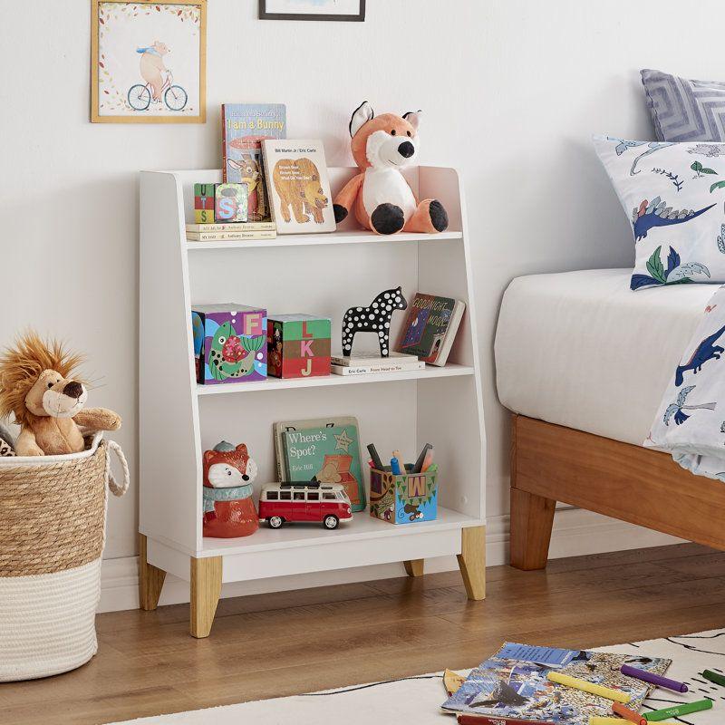 Kids Bookcase: 59x23x79 Wood, White by Alhome - ALHOME