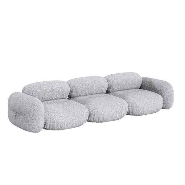 3-Seater Grey Velvet Sofa By Alhome - 110111350 - ALHOME