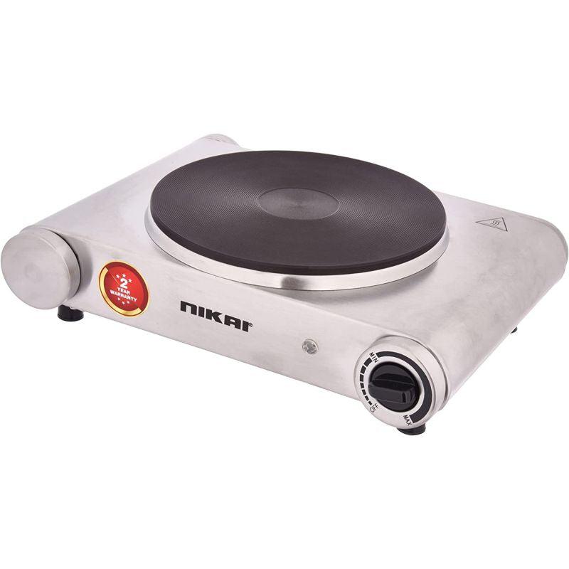 Nikai Single Electric Hot Plate - 1500W - silver - Nktoe4N2 - .com - Your Destination for Baby & Mother Needs in Saudi Arabia