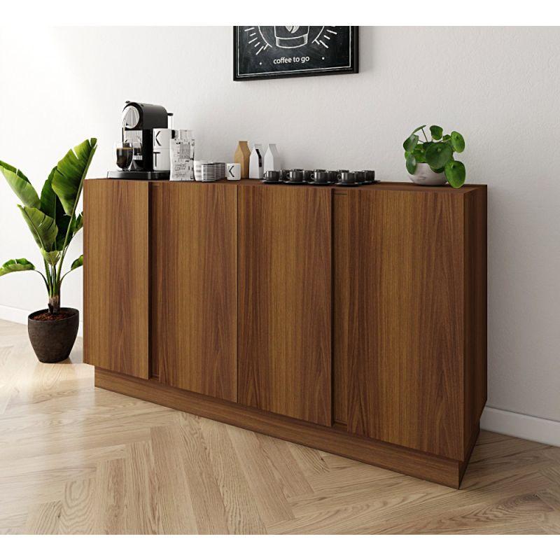 Brown Coffee Corner with Drawers By Alhome - ALHOME