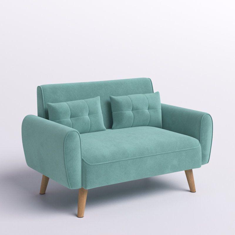 Modern Sleek Velvet 2 Seater Sofa - 180x85x85 cm - By Alhome - ALHOME