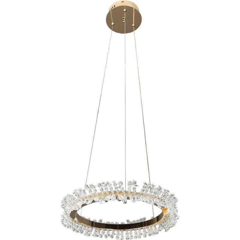 Modern Gold Chandelier With 3 Lights - 40 cm - 25 W By Alhome - ALHOME