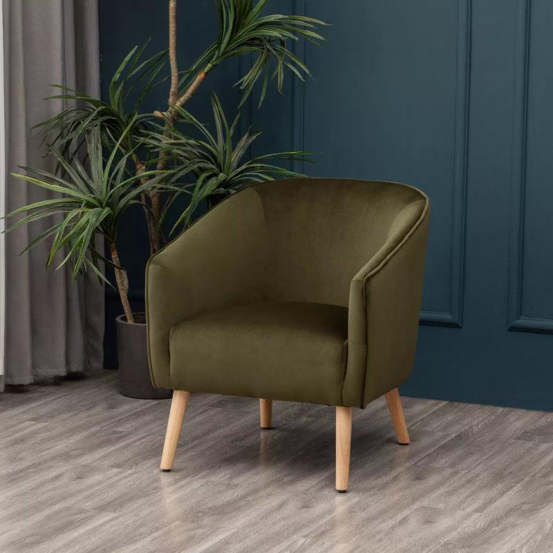 Green Velvet Chair By Alhome - ALHOME