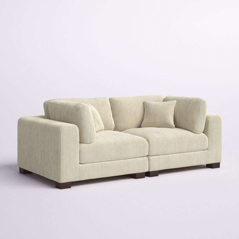 Modern Elegant Velvet 2 Seater Sofa - 200x85x85 cm - By Alhome - ALHOME