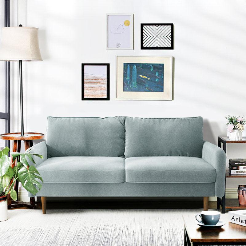 Modern Elegant Velvet 2 Seater Sofa - 180x85x85 cm - By Alhome - ALHOME