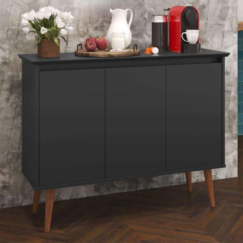 Stylish Black & Brown Coffee Corner By Alhome - ALHOME