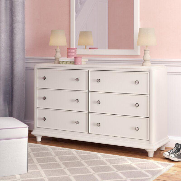 Kids Dresser: 146x45x85 Wood, White by Alhome - ALHOME