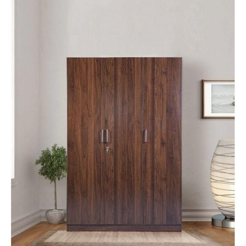 Brown Wardrobe For Timeless Elegance with Spacious Storage by Alhome - ALHOME