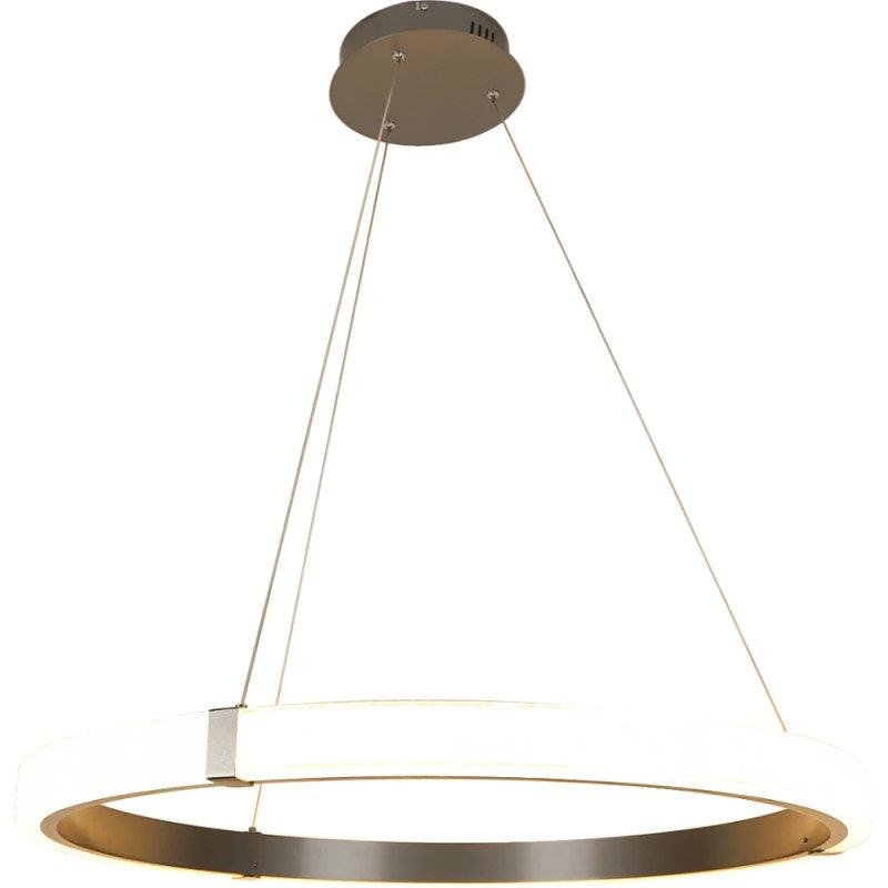 Modern Ring Chandelier With 3 Lights - 105 Watts - Gray - By Alhome - ALHOME