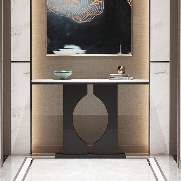 Luxe Wood and Marble Console Table By Alhome - ALHOME