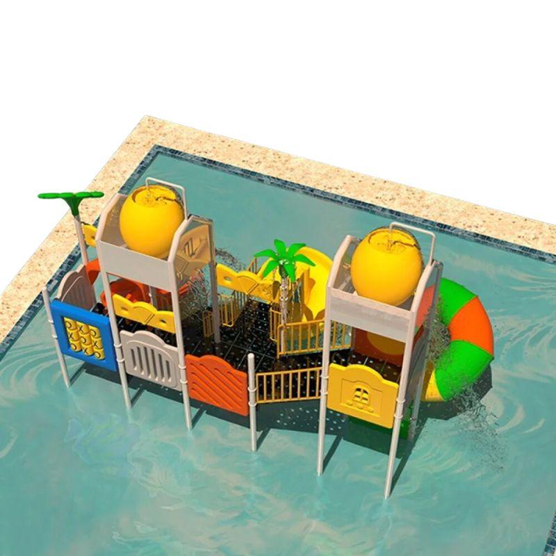 Multiple Water Playset With A Huge Roller Slide by Alhome - ALHOME