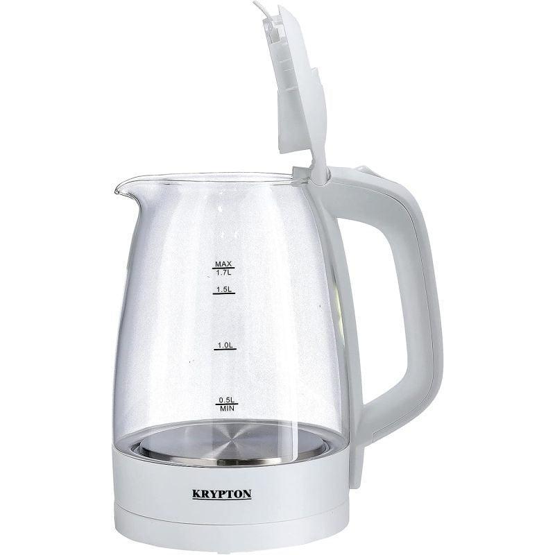 Krypton Electric Glass Kettle - 2200 w - Knk5276 - .com - Your Destination for Baby & Mother Needs in Saudi Arabia