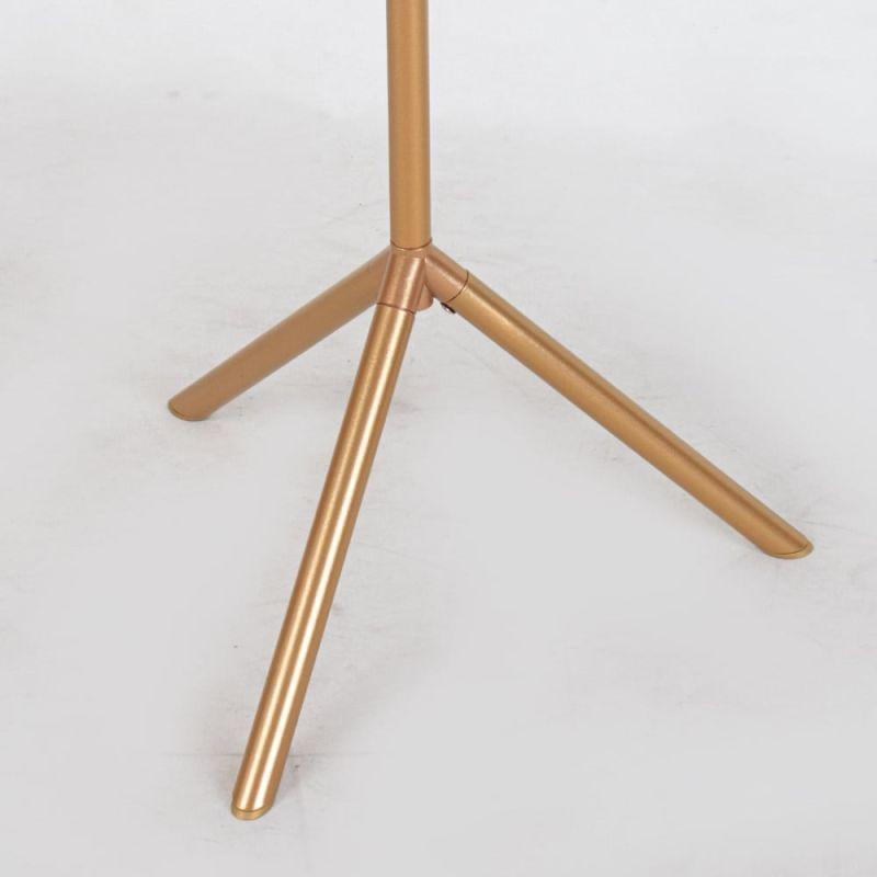 Service Table With A Modern Design With A Wooden Surface And Golden Iron Legs By Alhome - ALHOME