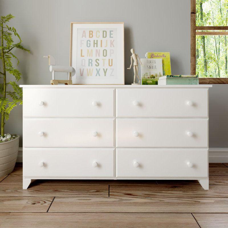 Kids Dresser: 149x39x82 Wood, White by Alhome - ALHOME