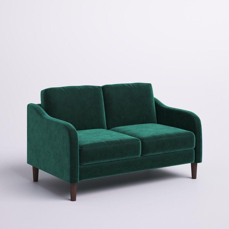 Modern Stylish Velvet 2 Seater Sofa - 180x85x85 cm - By Alhome - ALHOME