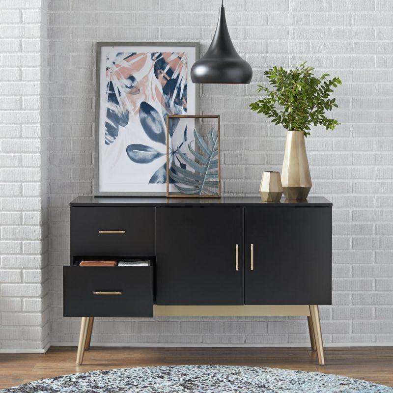 Modern Black MDF Buffet by Alhome - ALHOME