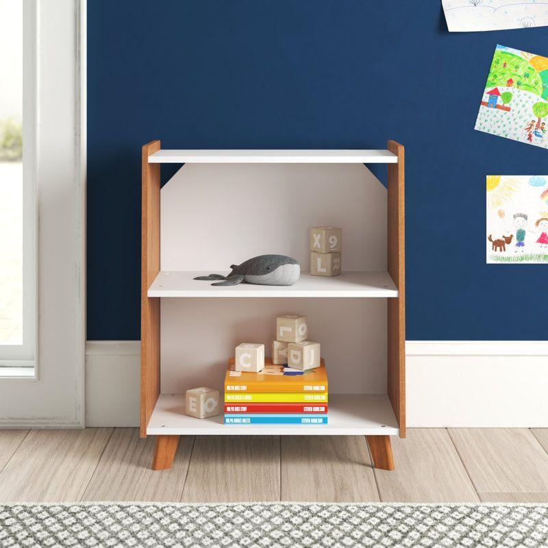 Kids Bookcase: 55x33x68 Wood, White by Alhome - ALHOME