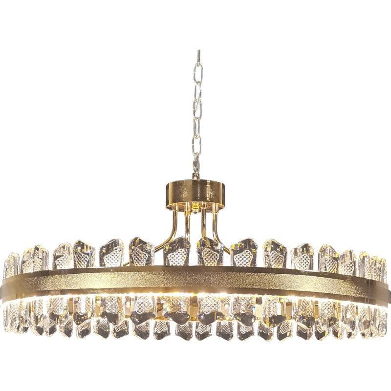 Modern Gold Chandelier - 3 Lights - 75 W - 80 cm By Alhome - ALHOME