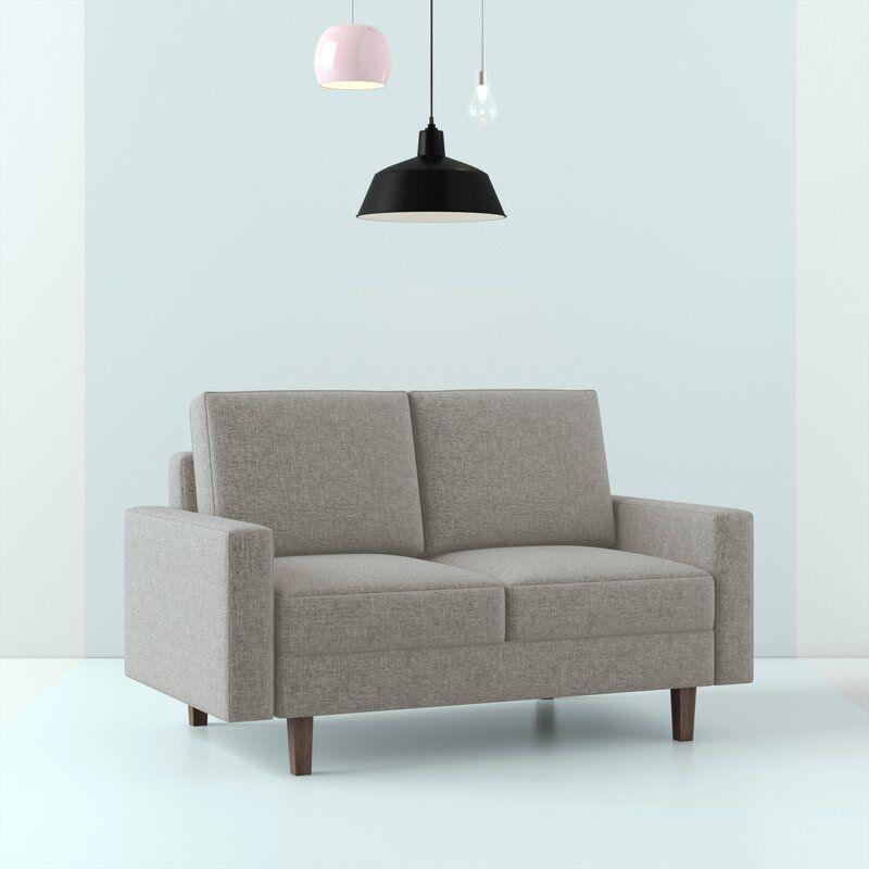 Modern Streamlined Linen 2 Seater Sofa - 180x85x85 cm - By Alhome - ALHOME