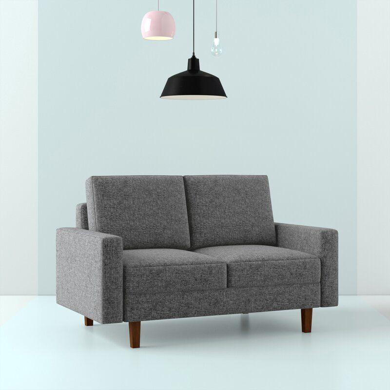 Modern Streamlined Linen 2 Seater Sofa - 180x85x85 cm - By Alhome - ALHOME