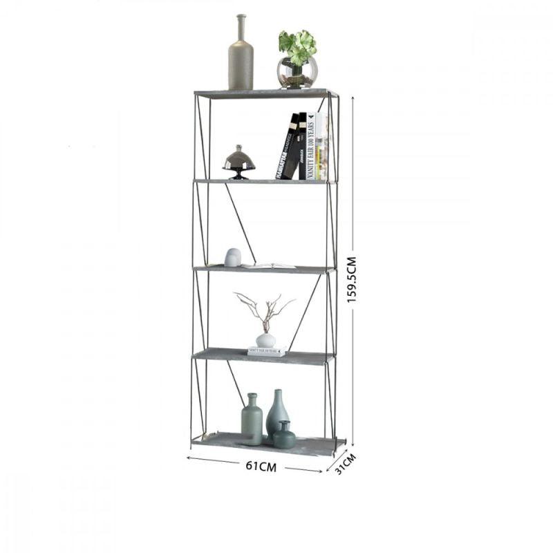 Multi-Use Malaysian Wood Shelving Unit - 5 Layers - By Baity - ALHOME