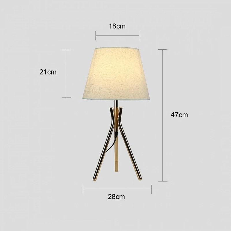 Gold Table Lamp - Triple Base - By Alhome - ALHOME