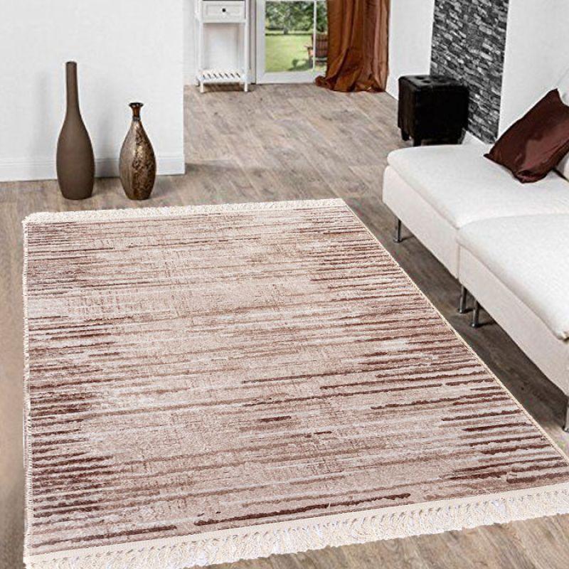 Velvet Turkish Rectangular Decorative Carpet - Beige - By In House - ALHOME