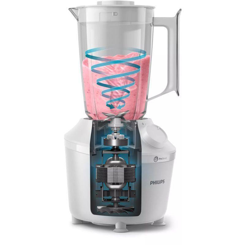 Philips 3000 Series Plastic Blender 1 Speed+pulse 1 Liters - White - HR2041/10 - 