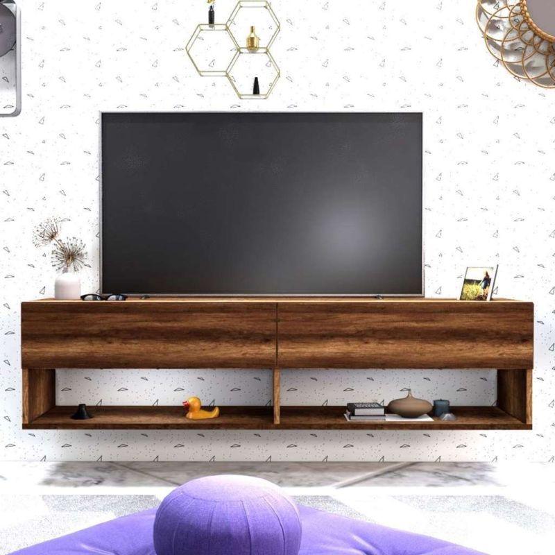 Brown TV Unit With Timeless Charm for Your Entertainment Space By Alhome - ALHOME