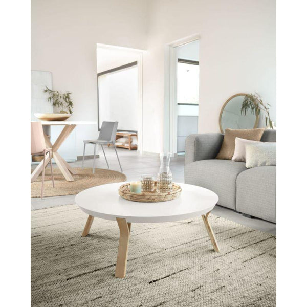 White Engineered Wood Center Table - Size: 90x45 By Alhome - 110112139 - ALHOME