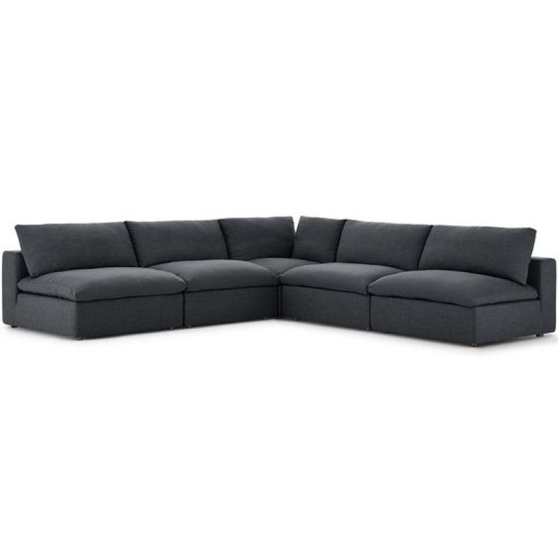 3-Seater Black Velvet Sofa By Alhome - ALHOME