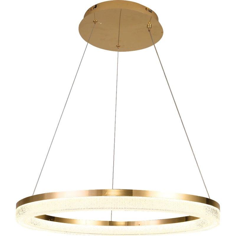 Modern Gold Chandelier With 3 Lights - 30 W By Alhome - ALHOME