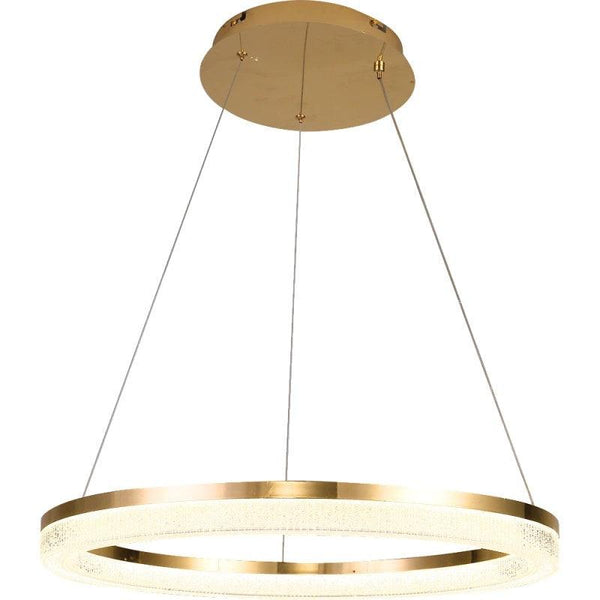 Modern Gold Chandelier With 3 Lights - 30 W By Alhome - ALHOME