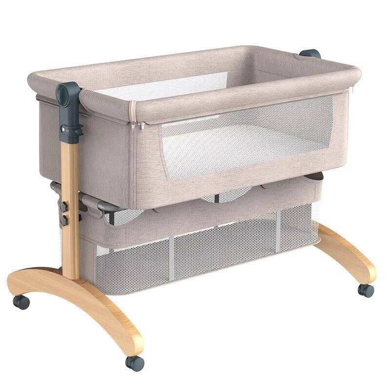 Dreeba Linen Fabric Baby Crib - WBB-602 - 