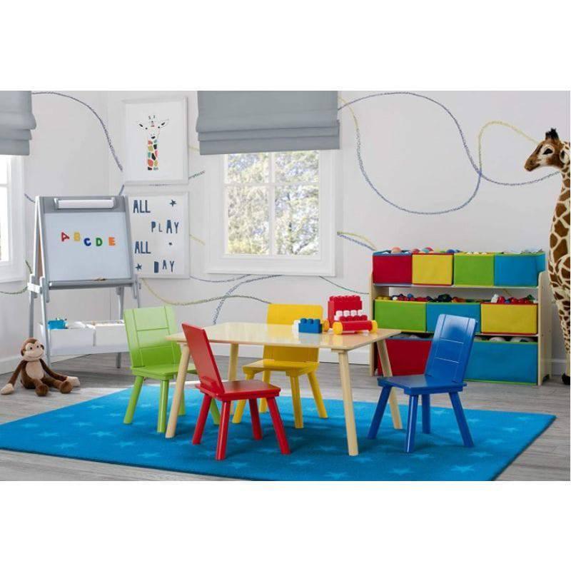 Dreeba Kids Toy Organizer With 9 Storage Fabric Bins - Colorful - 