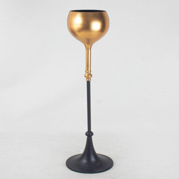 In The Market There Is An Elegant Corner - Iron - High - Black Base - Gold - By Alhome - ALHOME