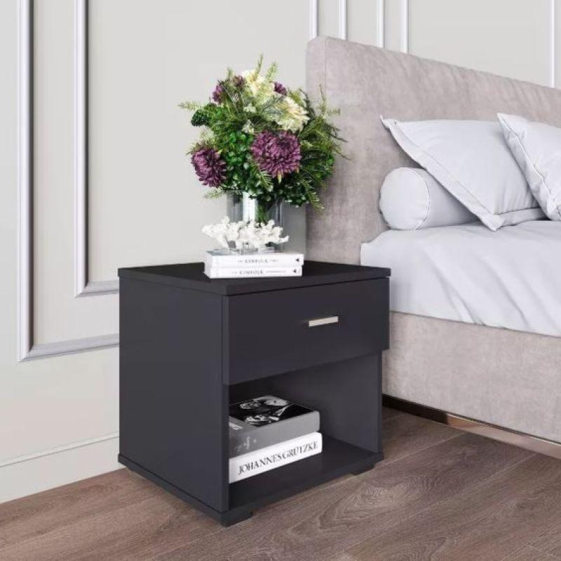 Modern Melamine Nightstand By Alhome - 110112463 - ALHOME