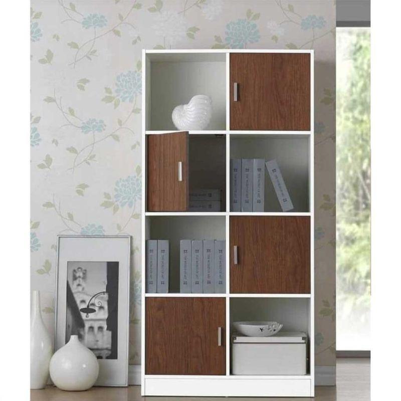 White and Brown Storage Unit By Alhome - ALHOME