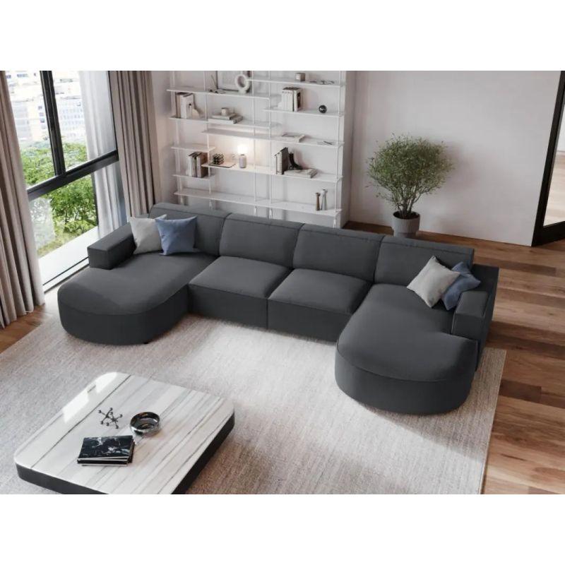 Modern Boucle U-Shape Sofa - 360x166x85x85 cm - By Alhome - ALHOME