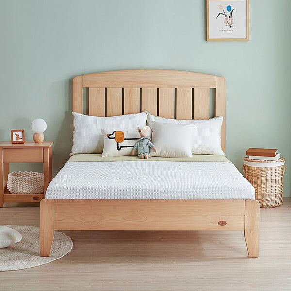 Kids Bed: 120x200x140 Wood, Beige by Alhome - 110112818 - ALHOME