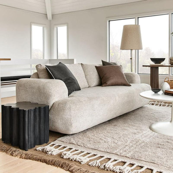 Serene Comfort: Beige Linen 3-Seater Sofa By Alhome - ALHOME