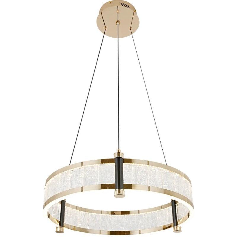 Modern Gold Chandelier With 3 Lights - 36 W By Alhome - ALHOME