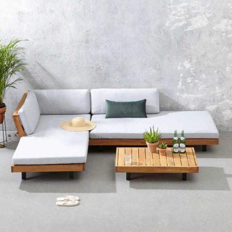 DeckLife 2-Piece White Outdoor Seating Set By Alhome - Zrafh.com - Your Destination for Baby & Mother Needs in Saudi Arabia