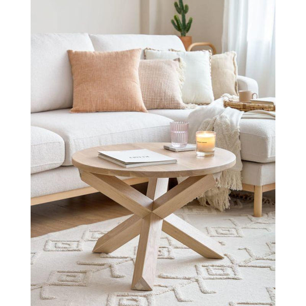 Beige Engineered Wood Center Table - Size: 90x45 By Alhome - 110112140 - ALHOME