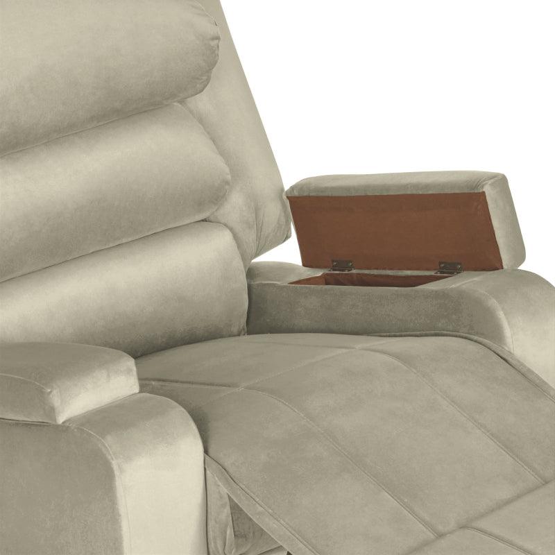 Velvet Recliner Chair with Storage Box - AB07 by In House - ALHOME