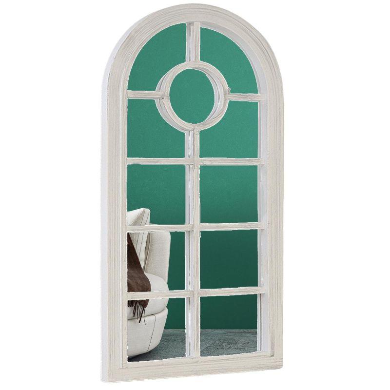 Antique window wall mirror - white - 35x70x2.5 cm - By Family Ship - ALHOME